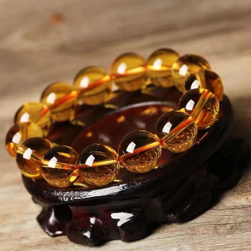 Vòng tay Citrine Vòng tay Citrine Trang sức Citrine Nguyên chất Tự nhiên Brazil Vòng tay thịnh vượng
