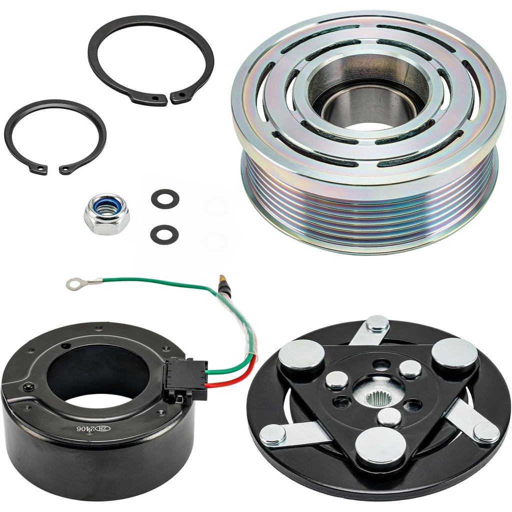 Bộ ly hợp máy nén AC PHILTOP 98555 cho 2006 2007 2008 2009 2010 2011 Civic 1.8L, Bộ ly hợp AC