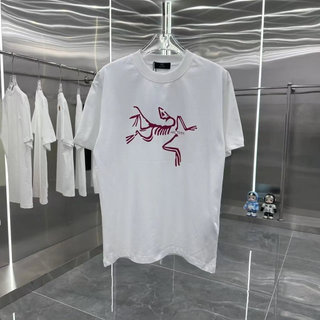 Áo Thun Cotton Nam Nữ Arc'Teryx Mùa Hè 2025 - Họa Tiết Chim & Logo, Form Rộng Thoải Mái