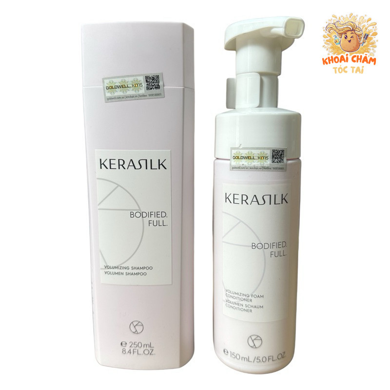 Dầu Gội xả Tăng Phồng Tóc Goldwell Kerasilk Volumizing [ MQK ]