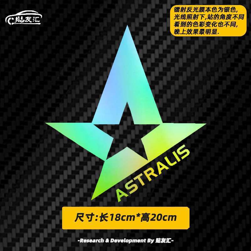 Bài Youhui Đội Một Astralis Miếng Dán csgo Chống Khủng Bố Elite Miếng Dán Xe Hơi Cơ Thể Laser Phản Q
