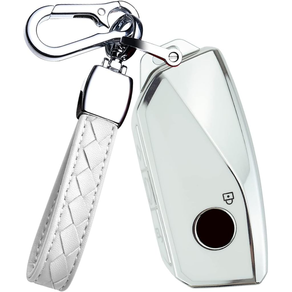 HIBEYO TPU Chìa Khóa Fob Dành Cho Xe BMW 7 Series 760i X7 IX XM 2023 Cho Xe BMW X5 X6 2024 Energie 7