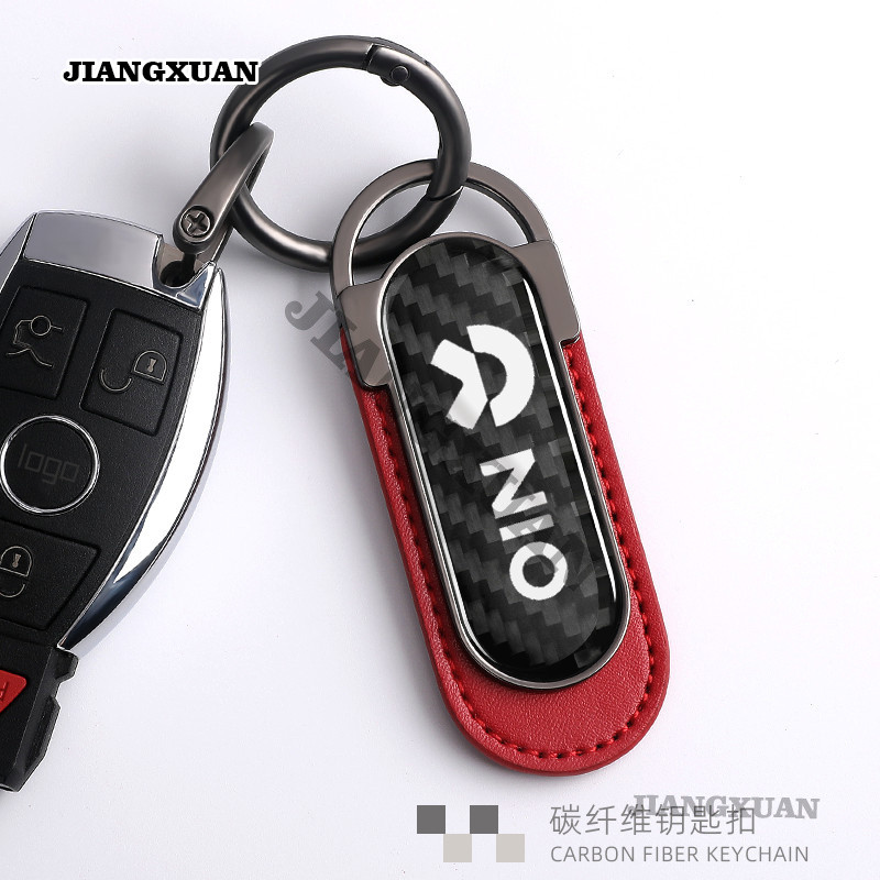 NIO Xe Sợi Carbon Móc Khóa Xe Máy Sáng Tạo Móc Khóa Firefly ET7 ES8 / EL8 ES6 / EL6