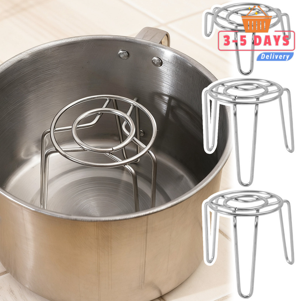 [Đến 3-5 ngày] Giá hấp Mini bằng thép không gỉ -304 cho chậu nhỏ, Dụng cụ hấp có thể gập lại cấp thự