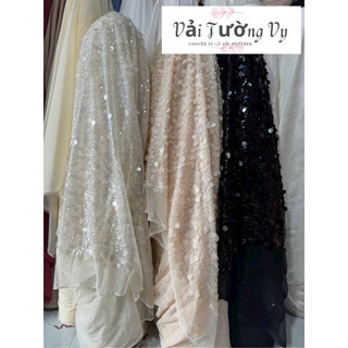 Vải lưới kim sa hạt to (3 màu)