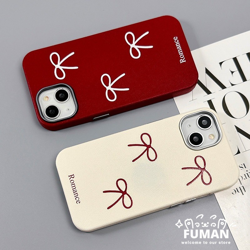 Ốp Nơ Thanh Lịch Cho Samsung Galaxy A17 A07 A56 A26 F56 M56 F16 M16 F06 M06 5G Ins Phong Cách Da PU 