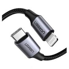 Cáp dữ liệu C sang L có chip MFi dài 1M màu đen Ugreen 60759_BH 12 tháng