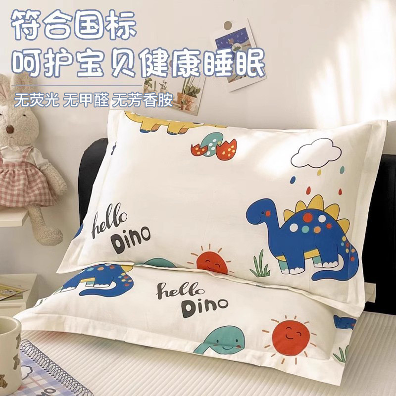 Vỏ Gối Trẻ Em Cotton Nguyên Chất Một Cặp Gói 30x50 Vỏ Gối Đơn 40x60 Hoạt Hình Lõi Gối Vỏ Bọc 11.4