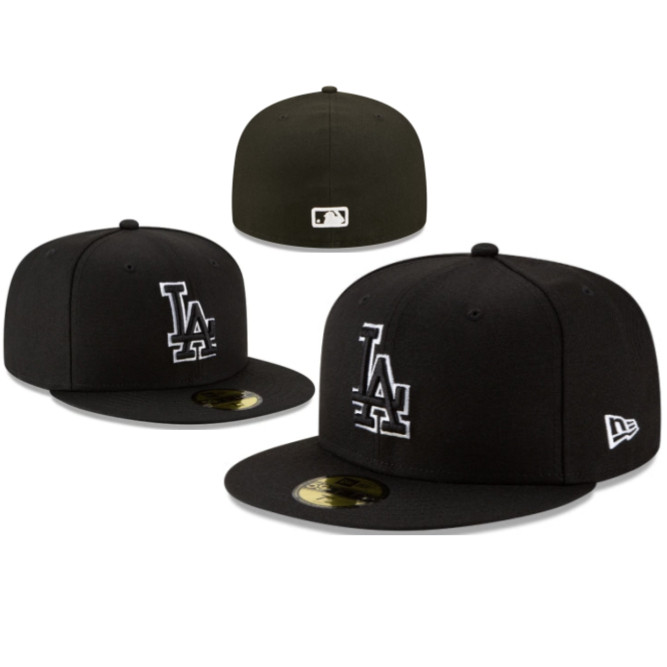 Thời Trang Full Cap MLB Los Angeles Dodgers Closed Fit Hat Nam Nữ 59FIFTY Được Trang Bị Mũ Mũ Thời T