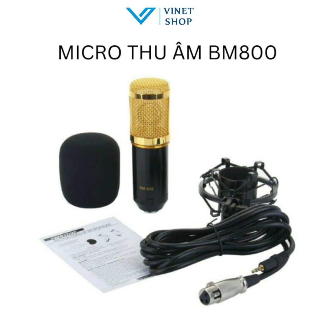 Mic BM900 BM800 – Mic Thu Âm Chuyên Dụng Studio Cao Cấp, Âm Thanh Siêu Chuẩn