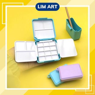 Hộp chiết màu mini kèm hộp đựng nước, đựng cọ tiện dụng