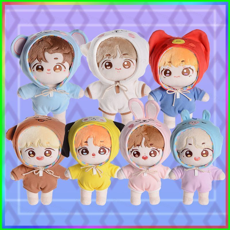 GC 20cm KPOP BTS BT21 Thần Tượng Búp Bê Sang Trọng Đồ Chơi Nhồi Bông Cho Trẻ Em Trang Trí Nhà Quà Tặ