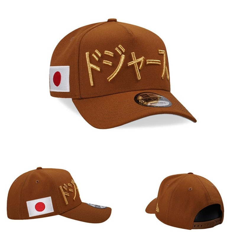 Kanji Gold 9Forty A Frame Snapback Cap - Los Angeles Dodgers