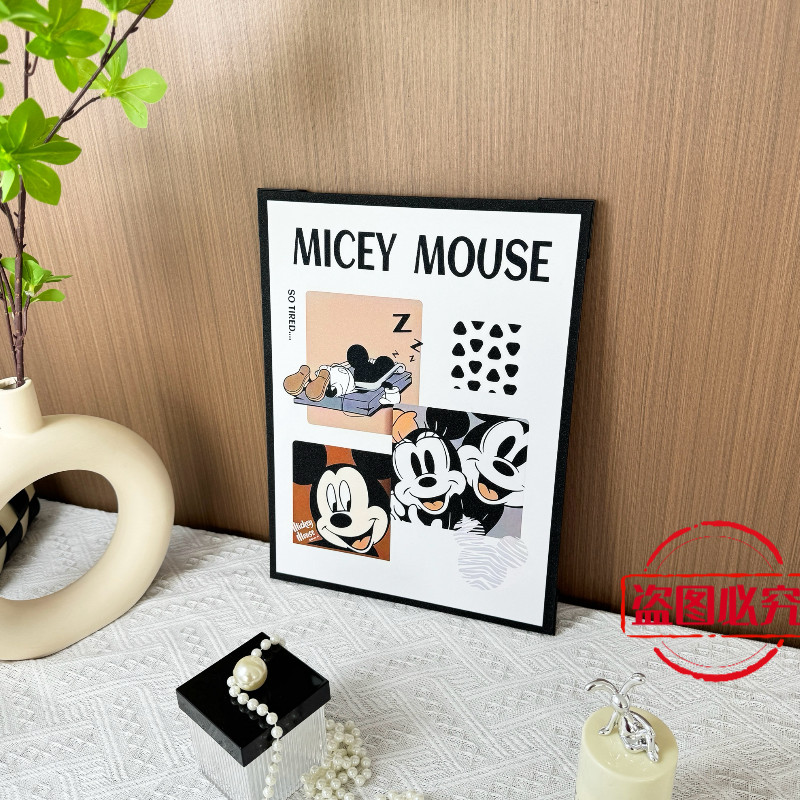 2025 Sản Phẩm Mới Đầu Giường Mickey Tranh Trang Trí Hoạt Hình Phòng Khách Tranh Nền Phòng Ngủ Tường 