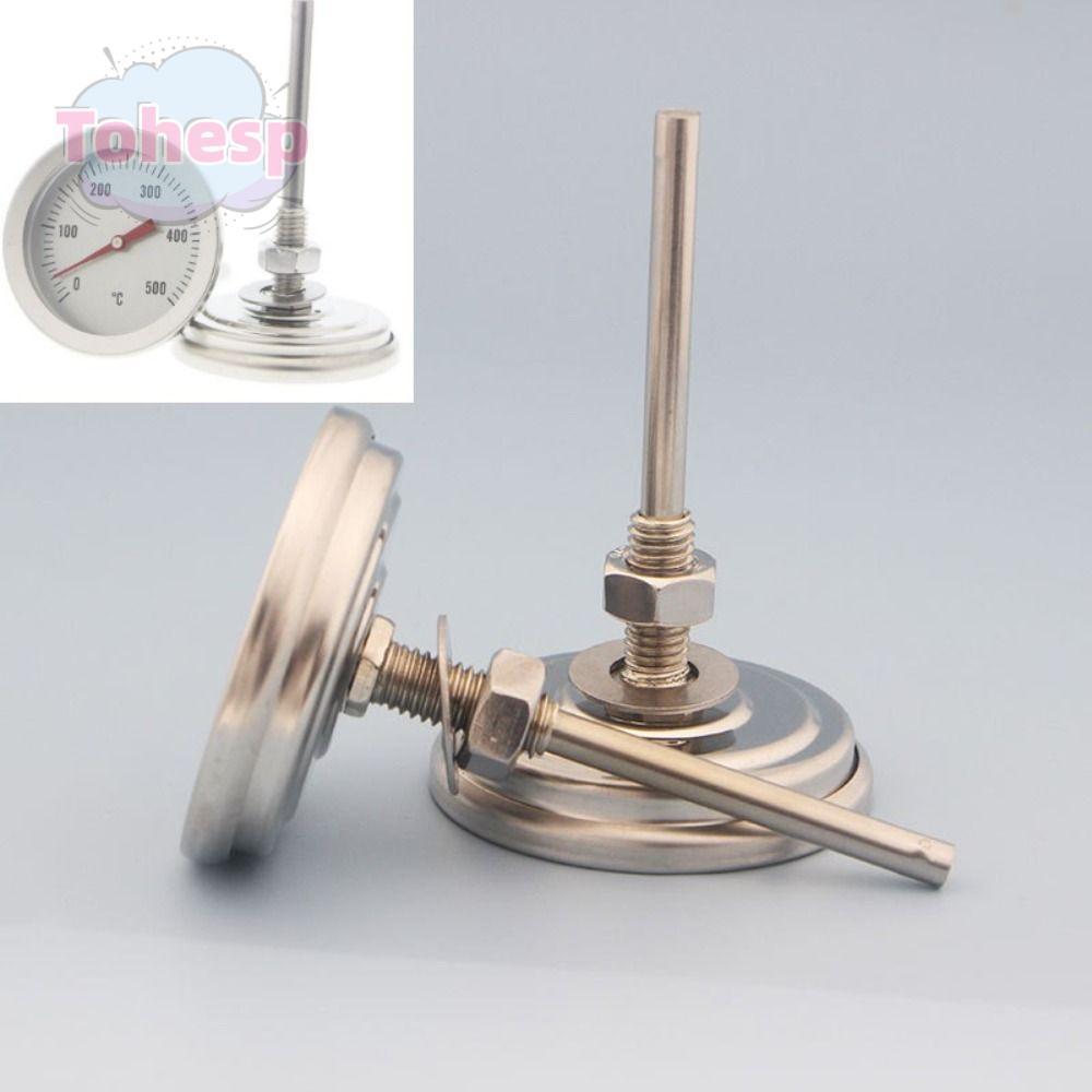 Nhiệt kế BBQ TOHESP Grill 0-500°Đồng hồ đo nhiệt độ bằng thép không gỉ C