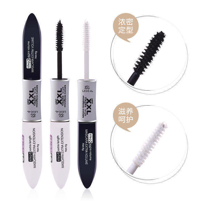 Xuyên Biên Giới Ngoại Thương LIDEAL LIDEAL Microfiber Hai Đầu Mascara Dài Chống Thấm Nước Chống lem 