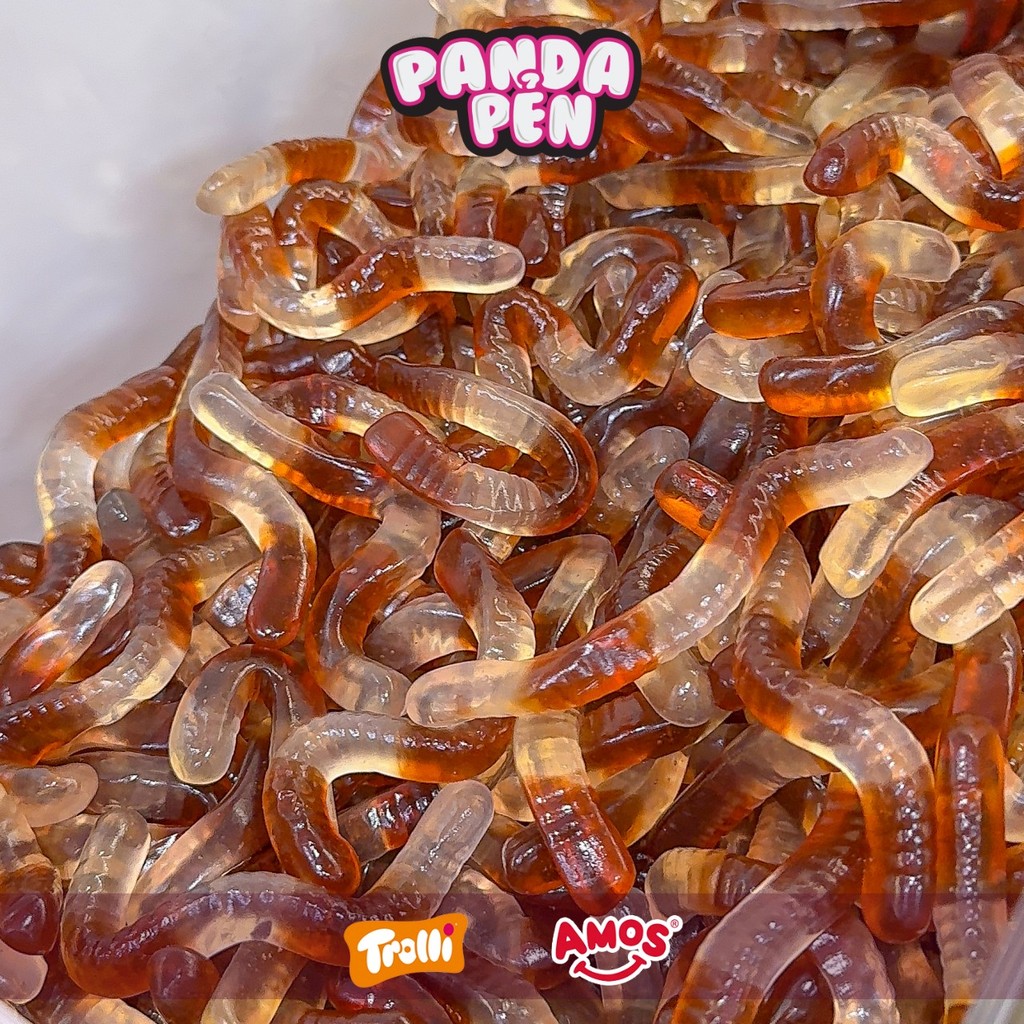 500g Kẹo Dẻo Đức Vị Cocacola Hình Con Giun Panda Pẻn, Kẹo Dẻo Đức Chính Hãng