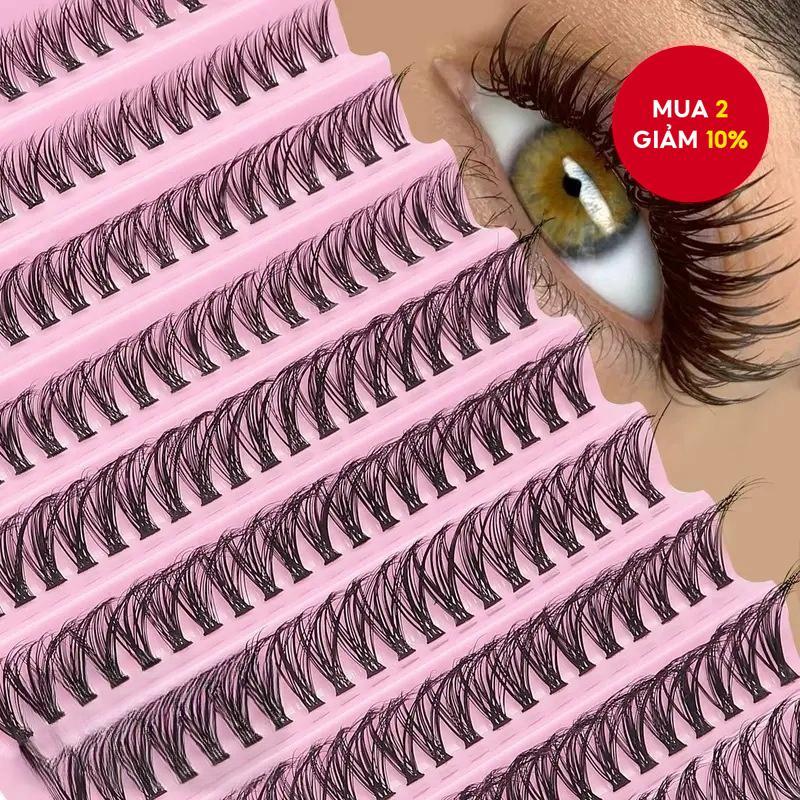 D Curl Segmented Lash 200 Chiếc 30D – Bộ Lông Mi Cụm DIY 8-16mm Hỗn Hợp