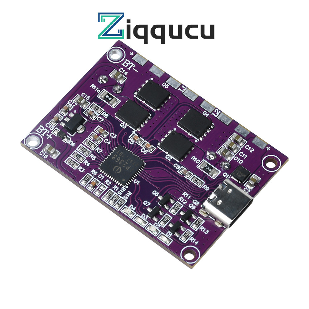 Ziqqucu IP2368 100W Mô-đun sạc nhanh USB PD hai chiều Bộ dự phòng Buck-Boost với Type-C