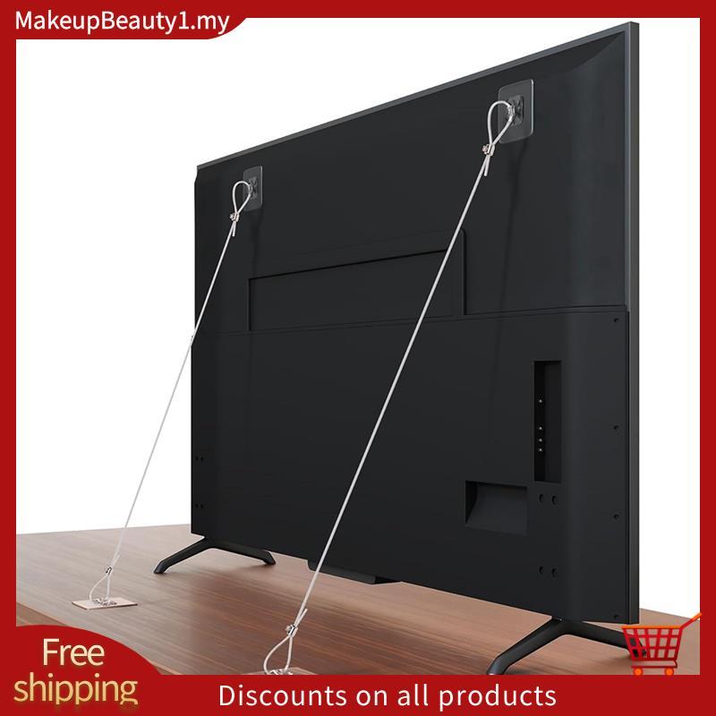 6 Gói Dây An Toàn TV 42Inch Có Thể Điều Chỉnh, Không Rỉ Dính Chống Kẹp Đồ Nội Thất Neo Tường Màn Hìn