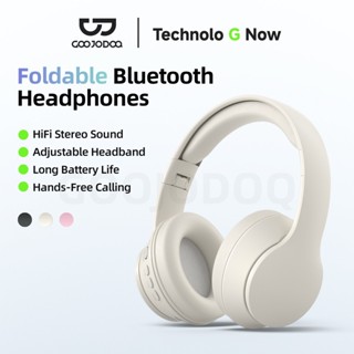 Tai nghe Bluetooth 5.3 GOOJODOQ, âm thanh nổi HiFi, thời lượng pin dài và nhiều chế độ phát lại.