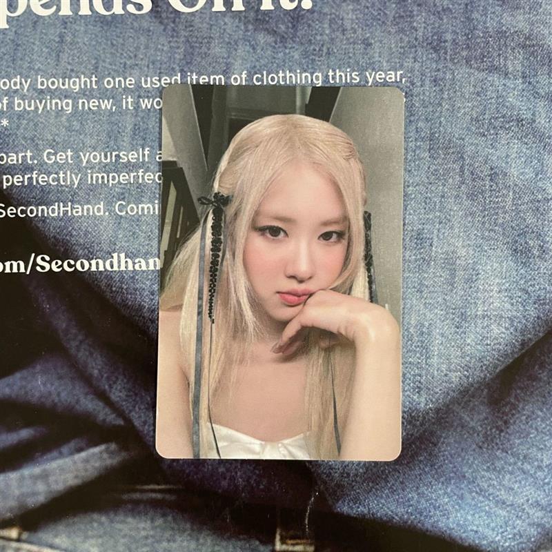 Blackp Blackpink Blackpink ROSE Thịt lợn băm nhỏ Lịch để bàn đơn Selfie Photocard Blackpink Thịt lợn