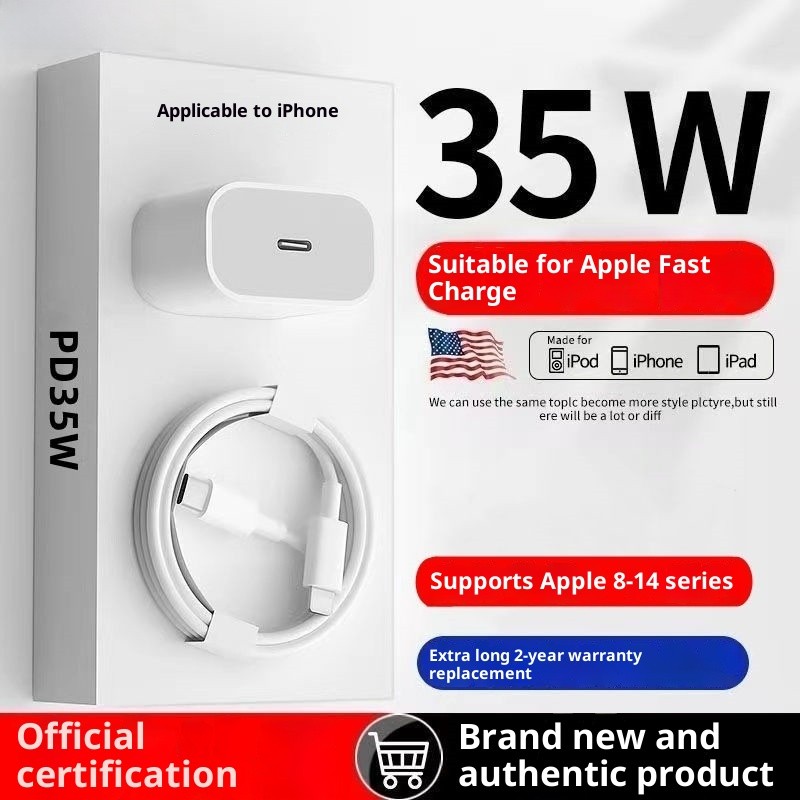 Sạc Thích Hợp Cho Apple 35W Sạc iPhone 14 / 13 / 12 / 11 Pro Cáp Sạc Đầu Sạc Nhanh