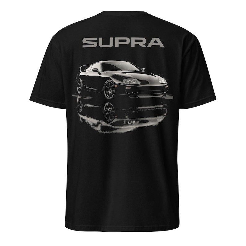 Áo Thun Nam Nữ Dáng Rộng Phong Cách Retro Đường Phố, Logo 2JZ Twin Turbo