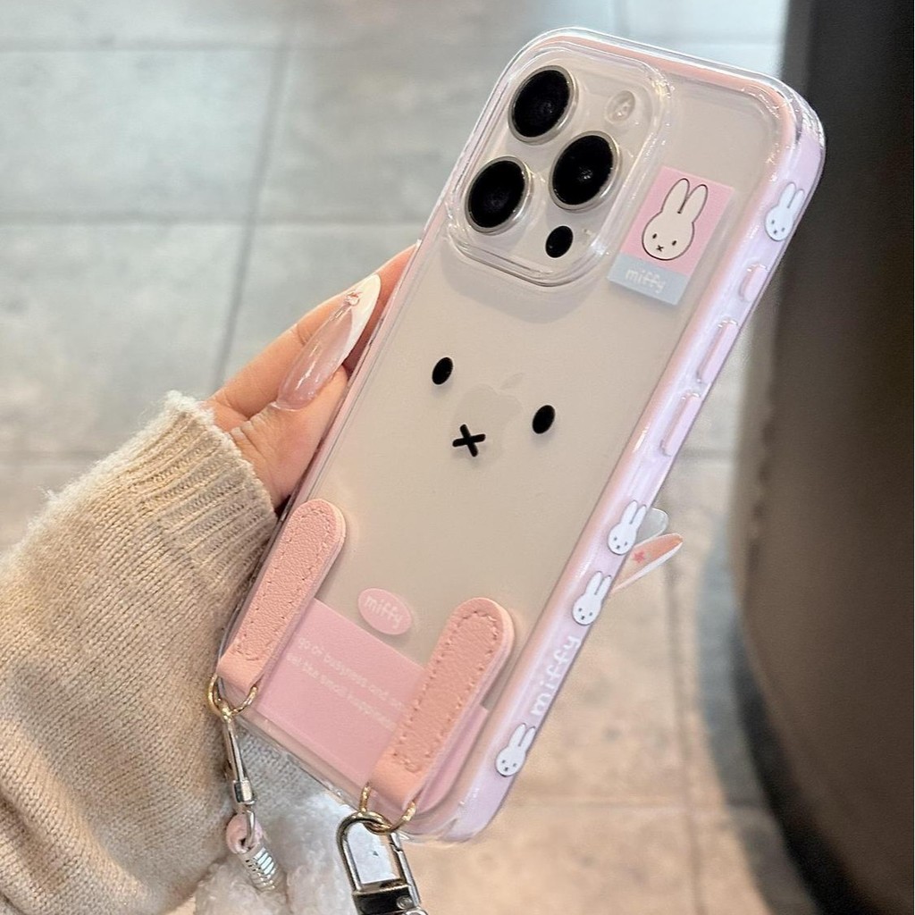 Ốp điện thoại di động Miffi Rabbit Apple 16ProMax iPhone15 Phong cách mới 13 Nữ 14 Vỏ mềm iphone12 D