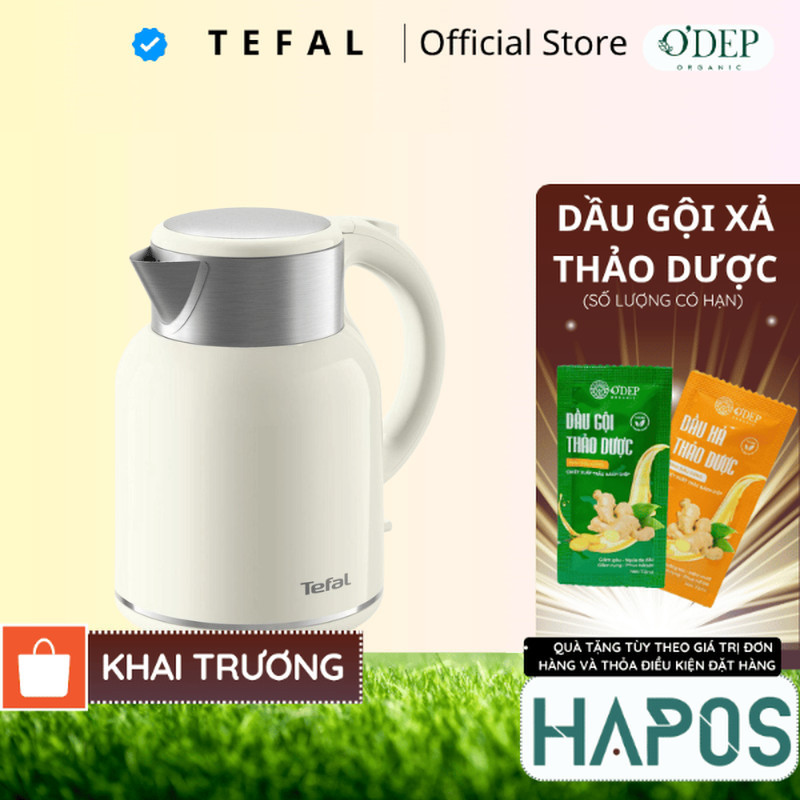 Bình đun | Ấm siêu tốc Tefal Thermo Protect XL KO190AE0 Trắng 1.9L - Bảo Hành 24 Tháng - HAPOS HOF