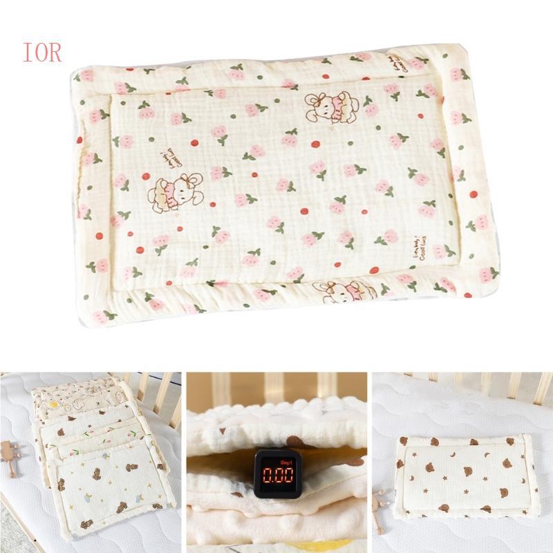 Soft Breathable Cotton Baby Pillow Ergonomic Infant Pillow for Comfortable Rest