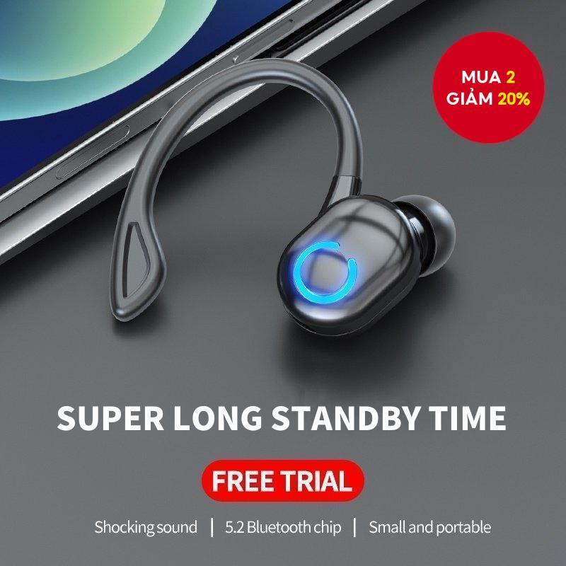 X10 Tai Nghe Không Dây Cảm Ứng Stereo Tai Nghe Đơn Game Thủ Tai Nghe Kinh Doanh Tai Nghe Bluetooth Tương Thích 5.2 Thể Thao Chống Thấm Nước Có Micro