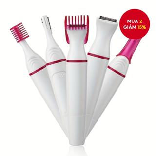 Tông đơ cắt tóc đa chức năng Máy cạo lông mày dành cho nữ Máy cạo râu điện (Không bao gồm pin)