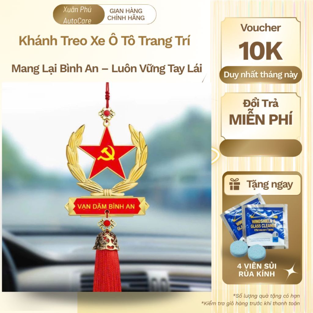 Khánh Treo Xe Ô Tô Bình An May Mắn