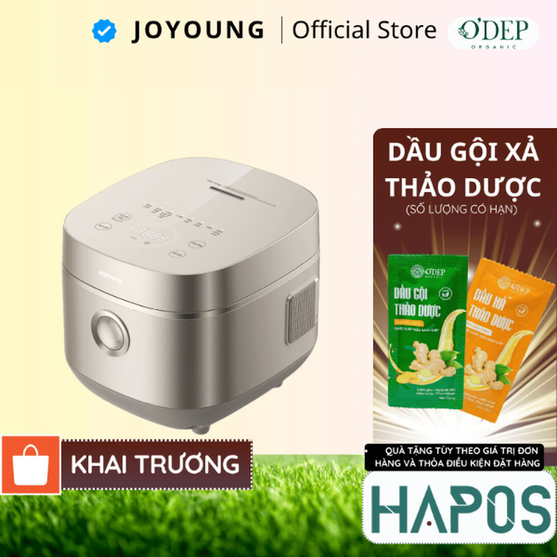 Nồi cơm điện tử 1.8L Joyoung JNRC-502 | Chống dính tự nhiên | Công suất 860W - HAPOS HOF