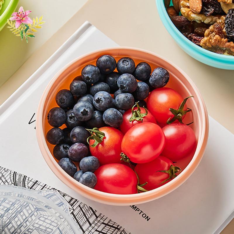 Bagel Freshness Hộp Đựng Bánh Sandwich Tròn Hộp Bảo Quản Bánh Mì Bagel Saver