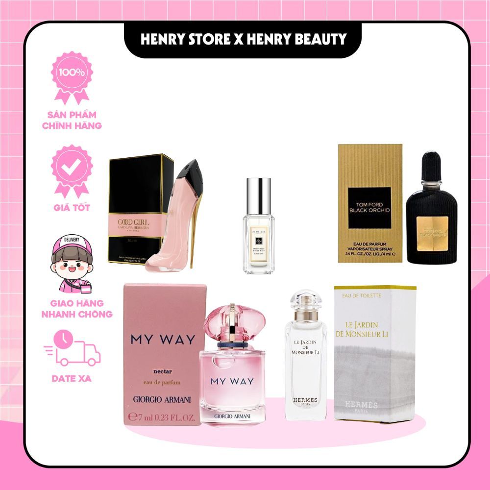 [Mini 4ml – 9ml] Nước hoa nữ My Way Nectar / Le Jardin / Good Girl / Black Orchid / Wood Sage