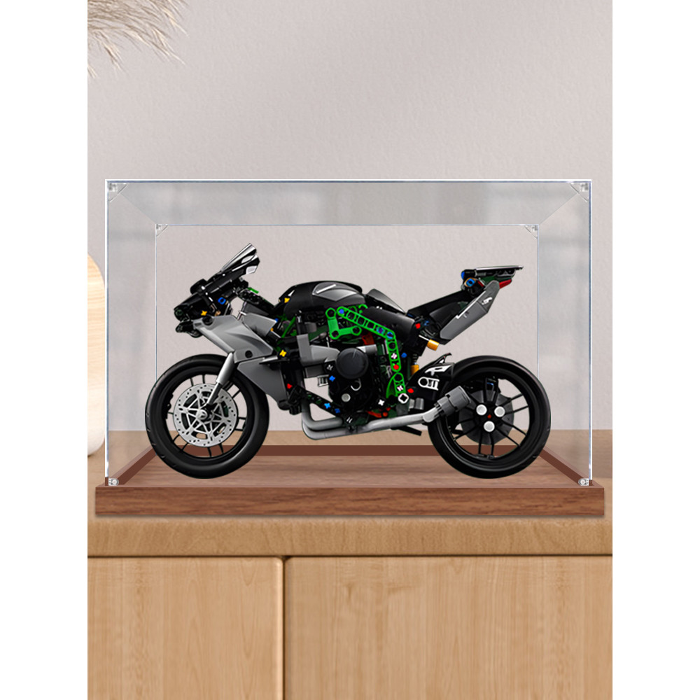 [Hộp chống bụi acrylic] Thích hợp cho Bộ máy móc Lego 42170 Kawasaki Ninja H2R Hộp trưng bày acrylic