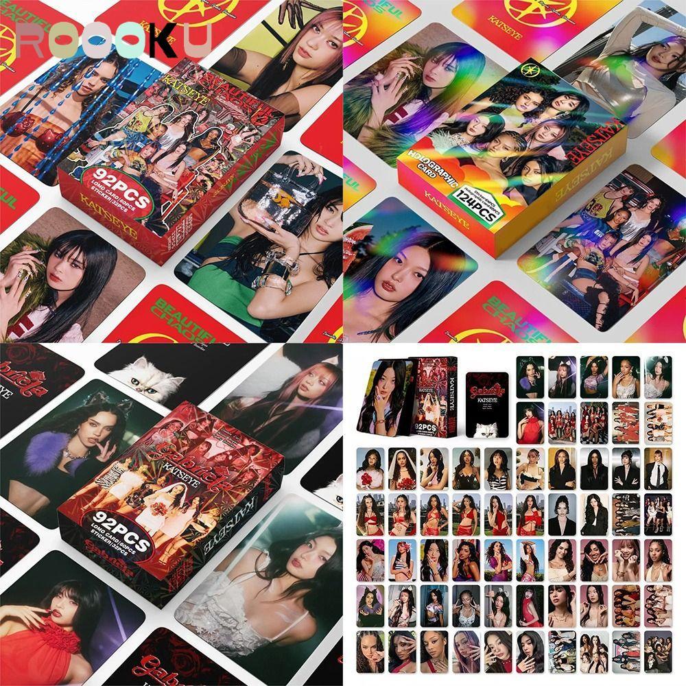 ROOOKU 92 / 124 Chiếc Thẻ Ảnh KATSEYE Lomo, BEAUTIFULCHAOS HD In KATSEYE Album LOMO Cards, MANO MEGA