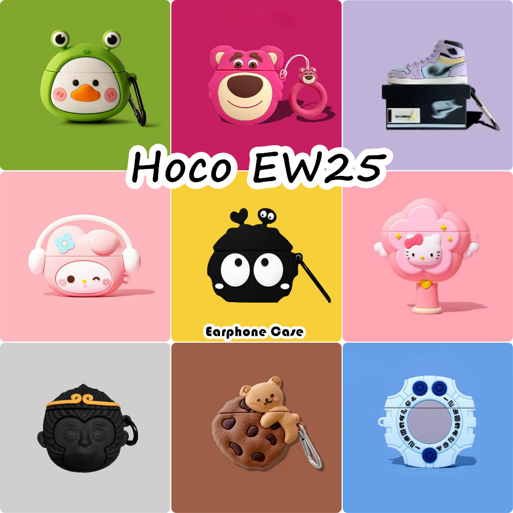 [Còn hàng] Dành cho vỏ Hoco EW25 Vỏ silicon mềm hoạt hình Vỏ tai nghe sáng tạo NO.2