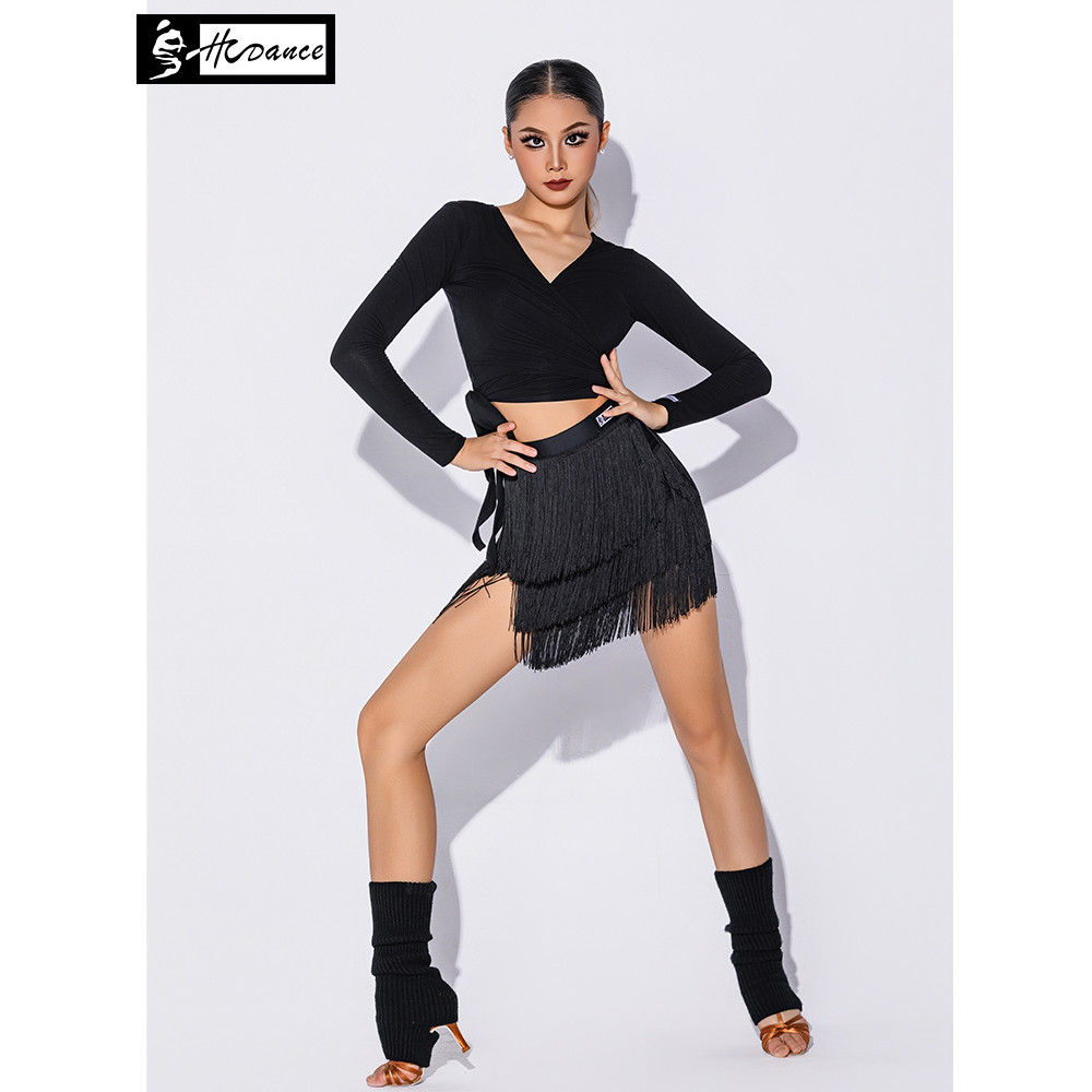 Trang phục khiêu vũ Latin với thiết kế váy có viền, dễ dàng thay đổi kiểu dáng - Mẫu mã đẹp mắt 7A13