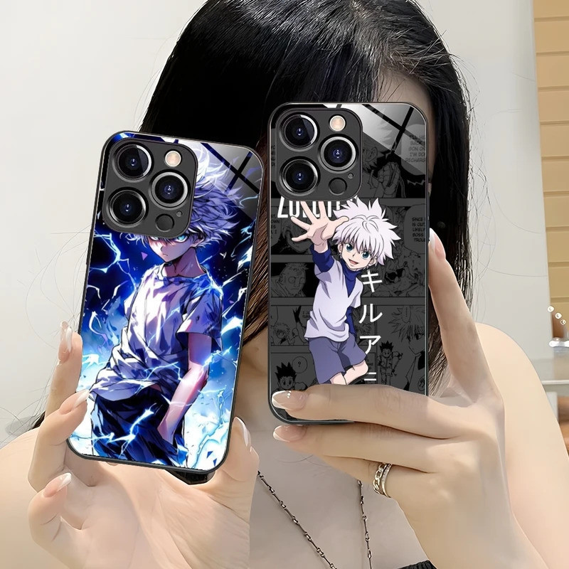 BL-1 Hunter Killua Cool Mobile Phone Case cho iPhone 17, 13 12 X XR XS 8 Plus Mini PC Glass Phone Co