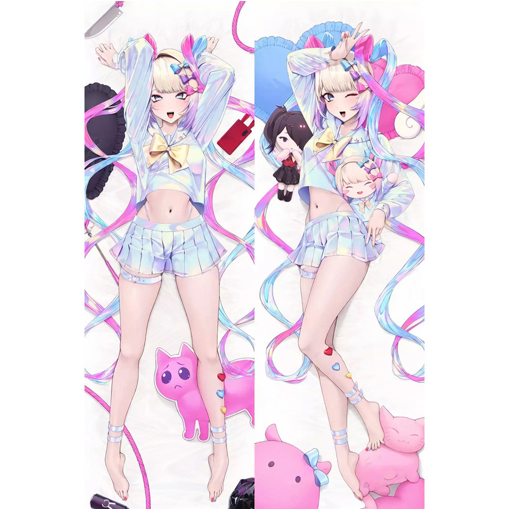 Needy Streamer Overload Mưa Anime Dakimakura Bao Ôm Thân Gối 50 * 150CM Otaku Ngủ Gối