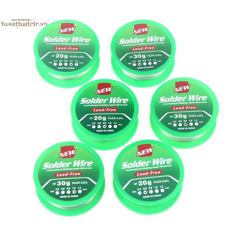 TRTR 0.6 / 0.8 / 1mm Dây hàn vỏ thông lượng nhiệt độ thấp không chì Tin Không giặt Dây hàn lõi nhựa 
