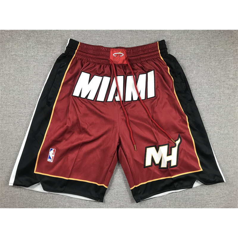 Quần short nam Miami Heat Just Don Swingman Jersey - Trắng / Đen / Đỏ