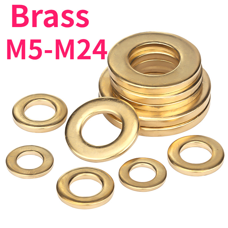 Miếng đệm phẳng bằng đồng thau / máy giặt / phụ kiện bu lông M5 / M6 / M8 / M10-M24 [999-MB]