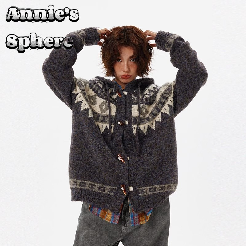 Annie's Sphere Sừng Cao Cấp Jacquard Phong Cách Retro
