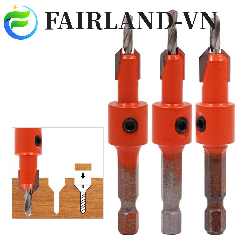Adjustable Depth Stop Countersink Drill Bit Woodworking Hex Shank Step Drill Bit