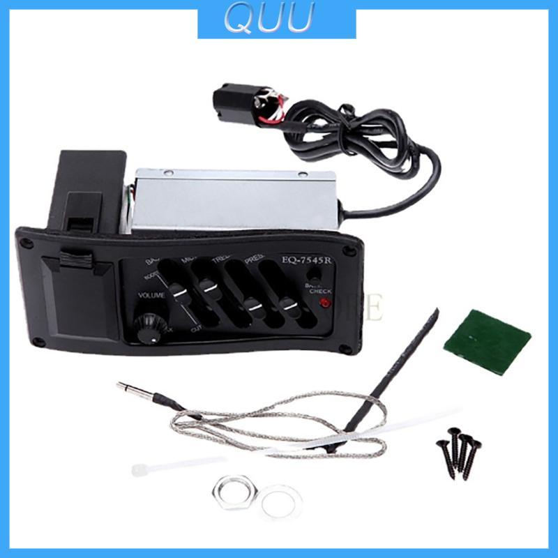 QUU Guitar Piezo Pickup Equalizer cho Guitar Pickup Preamp Amplifier