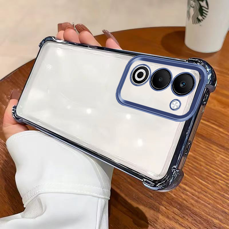 Ốp lưng oppo a5 5g oppo a5 2025 Ốp điện thoại mạ điện bốn góc chống rơi